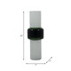 18502-02#Glass, 19" Modern Cylinder Vase, White/green