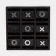 18485-01#Wood, 10x10 Revolving Tic Tac Toe, Black