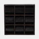 18485-01#Wood, 10x10 Revolving Tic Tac Toe, Black
