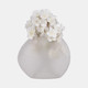15838-05#Glass 8"h Textured Vase, Frosted White