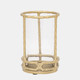18513-01#Metal, 9" Hurricane Holder, Gold