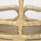 18513-01#Metal, 9" Hurricane Holder, Gold
