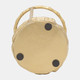 18513-01#Metal, 9" Hurricane Holder, Gold
