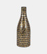 17680-06#Glass, 15"h Mosaic Vase, Copper