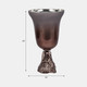 18681-02#Glass, 18" 2-tone Chalice Vase, Metallic Kd