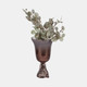 18681-02#Glass, 18" 2-tone Chalice Vase, Metallic Kd