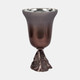 18681-02#Glass, 18" 2-tone Chalice Vase, Metallic Kd