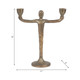 18509-01#Metal, 12" 2 Taper Candelabra, Gold