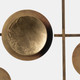 18511#Metal, 29" Circles Metal Wall Deco, Gold
