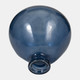 18554-01#Glass, 8" Balloon Vase, Blue