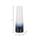 18557-02#Glass, 15" Blue Waters Vase, Blue/white