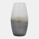 18559-03#Glass, 12" Crackle Vase, Multi