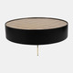 18545-01#Wood,47" Gold Leaf Top Coffee Table, Blk/gld, Kd