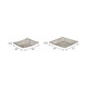 18600-01#Metal, S/2 14/17" Cut-out Plates, Silver