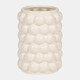 18635-01#Cer, 7" Bubble Vase, Cotton