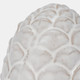 18652#Cer, 6" Artichoke Deco, Ivory