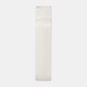 18654-01#Cer, 8" Open Cut-out Vase, White