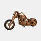 18657#96"wooden Chopper Bike, Natural, Kd