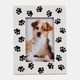 18665-01#Resin, 4x6 Paw Prints Photo Frame, Black/white