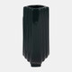 18687-05#Cer, 6" Loopy Vase, Forest Green