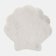 18730#Marble, 5" Shell Trinket Dish, White