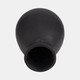 18761-02#Terracotta, 16" Organic Vase, Black