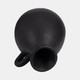 18762-02#Terracotta, 19" Organic Jug With Handle, Black