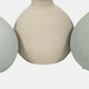 18779#Clay, S/3 5" Bud Vases, Multi