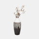 18784-02#Clay, 19" Ombre Reactive Vase, Brown/white