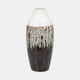 18784-02#Clay, 19" Ombre Reactive Vase, Brown/white