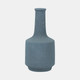 18788#Clay, 13" Volcanic Texture Vase, Blue