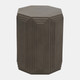 18796#Concrete, 18" Geometric Accent Table, Dark Grey