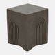 18797#Concrete, 18" Arches In Square Accent Table, Dark 