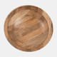 18803#Wood, 15" Bowl On Pedestal, Natural