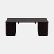 18813#Wood, 47" Textured Coffee Table, Brown Kd
