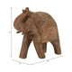 18821#Mango Wood, 8" Elephant, Brown