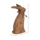 18827-01#Mango Wood, 8" Rabbit, Brown