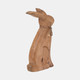 18827-02#Mango Wood, 10" Rabbit, Brown