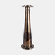 18829-02#Glass, 21" Pillar Holder, Bronze