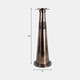 18829-03#Glass, 24" Pillar Holder, Bronze
