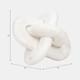 18859-01#Marble, 6" Knot Decor, White