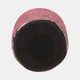 80286-01#Glass, 5" 26 Oz Crackled Scented Candle, Pink