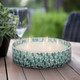 80287-02#Glass, 8" 49 Oz Mosaic Bowl Scented Candle, Blue M