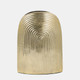 17754-03#Metal, 11" Arch Vase, Champagne