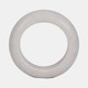 18867-01#Marble, 7" Ring Tabletop Decor, White