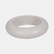 18867-01#Marble, 7" Ring Tabletop Decor, White