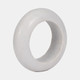 18867-02#Marble, 8" Ring Tabletop Decor, White