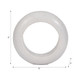 18867-02#Marble, 8" Ring Tabletop Decor, White