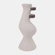 18892-02#Ecomix, 18" Abstract Vase, Ivory