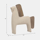 18893-02#Ecomix, 14" Horse Deco, Ivory